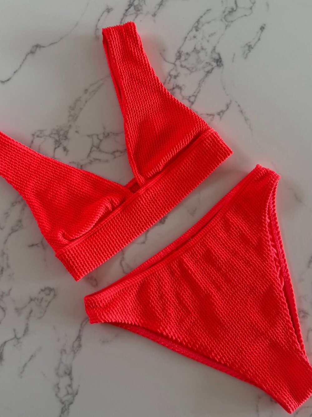 Billabong Summer High Plunge Top & Havana Bottom Bikini SET - Heat Wave - Size M